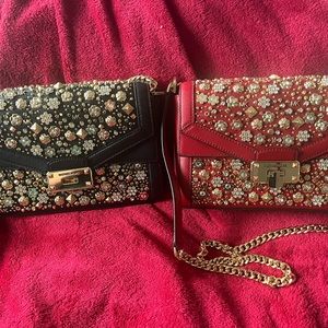 Stunning, highly sought after Michael Kors embellished bags.